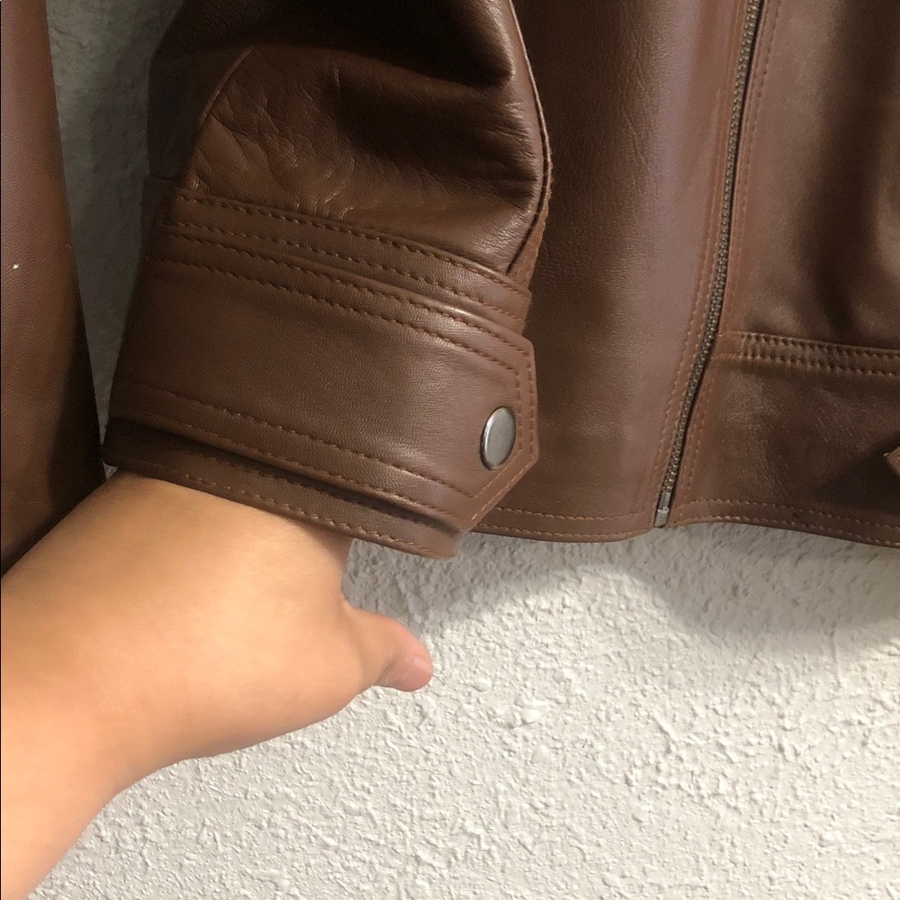 Genuine Leather Brown Jacket - Picture 7 of 14